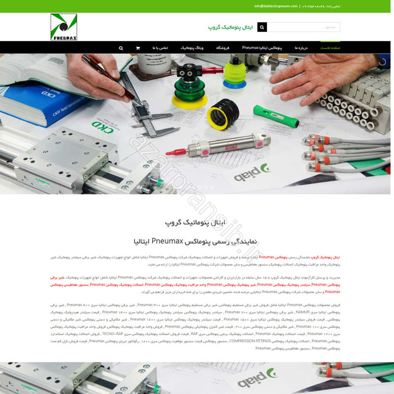 طراحی وب سایت و بهینه سازی وب سایت (سئو SEO وبسایت) ایتال پنوماتیک گروپ Pneumax