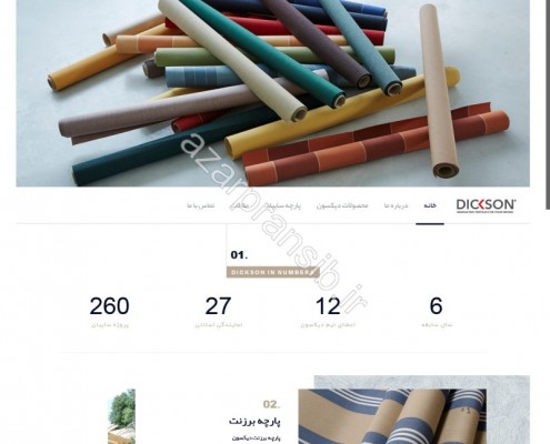طراحی وب سایت و بهینه سازی وب سایت (سئو SEO وبسایت) پارچه سایبان دیکسون